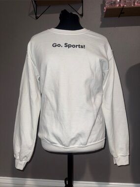 Barstool Sports Themed Go, Sports! White Crewneck Sweater